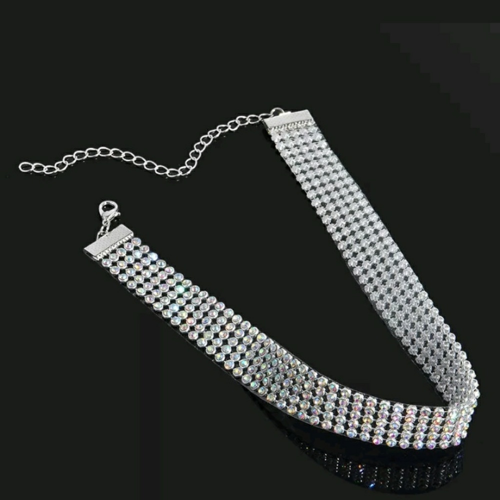 Crystal Rhinestone Choker - Picture 4 of 4